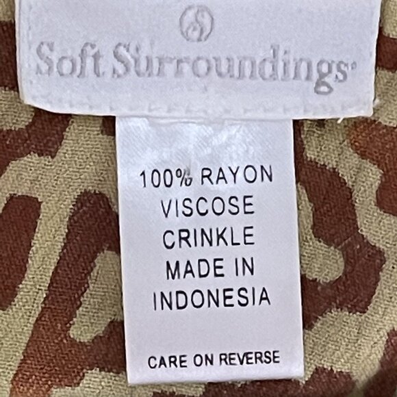 Soft Surroundings Womens Cardigan With Beaded Detail In Brown & Yellow - Picture 5 of 8